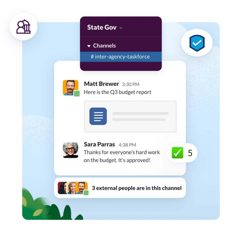 Notifications regarding a government project