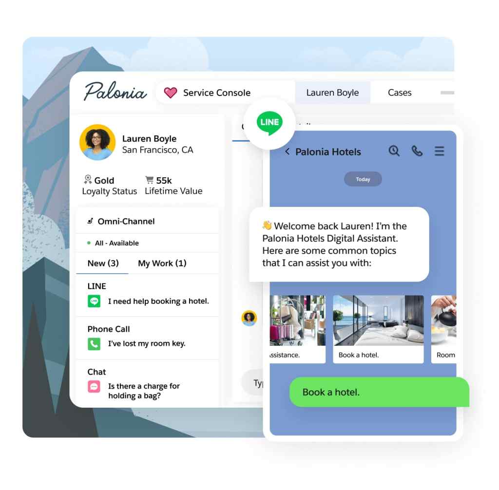 Astro connects data from a customer's CRM platform to provide support across channels
