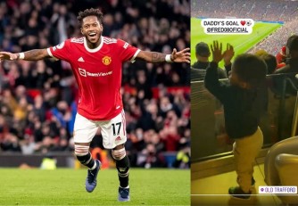 Umuhungu wa Fred yishimiye igitego Se yatsinze Crystal Palace mu buryo butangaje -VIDEO