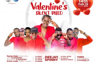 KIGALI: Aba Djs 8 ni bo bazacuranga mu gitaramo cya Silent Disco cyatumiwemo Dj Spinny kuri St Valentin