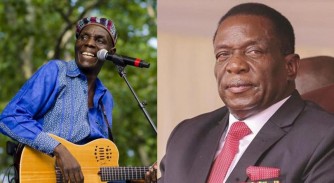 Perezida Mnangagwa wa Zimbabwe yihanganishije umuryango w’umuhanzi Oliver Mtukudzi witabye Imana