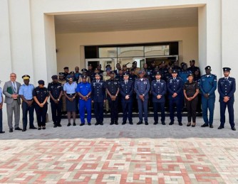 Ba ofisiye bakuru biga mu ishuri rikuru rya Polisi y'u Rwanda bari mu rugendoshuri muri Qatar 