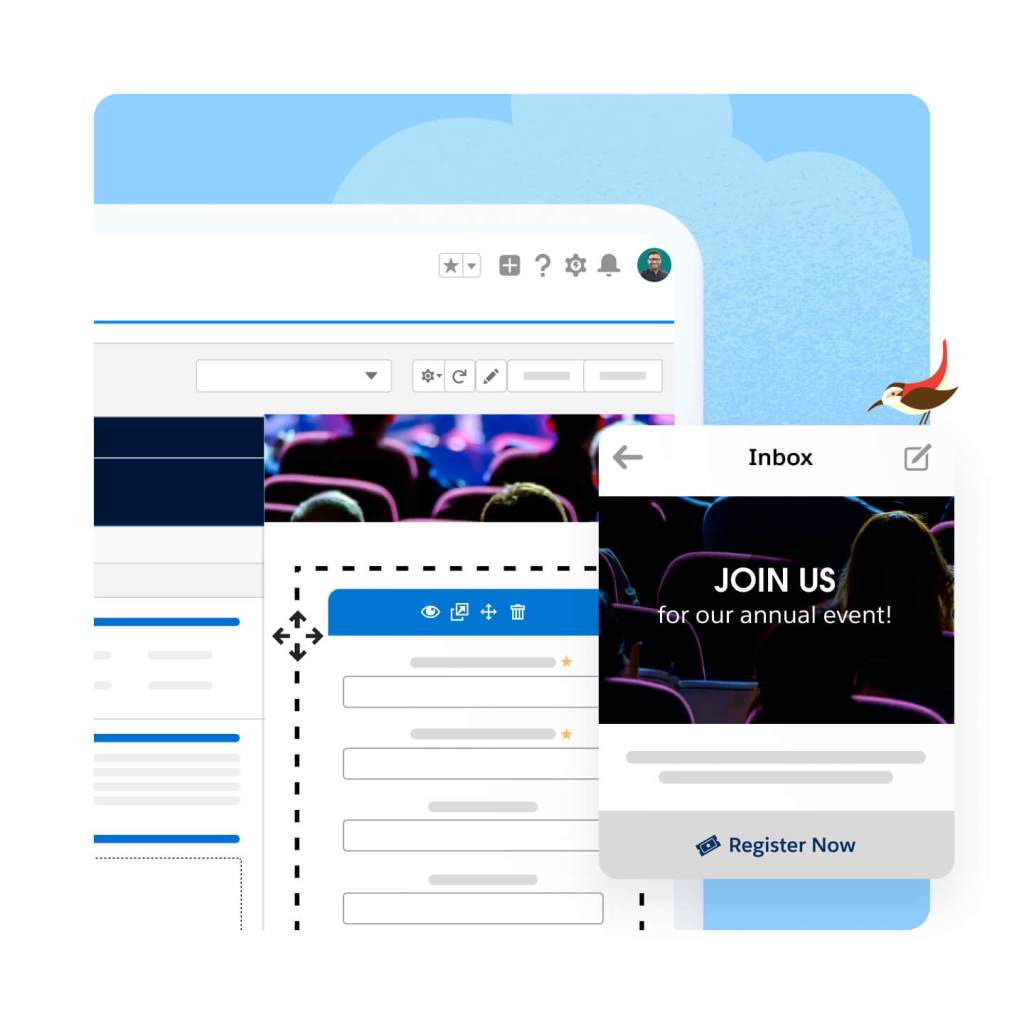 Example image of a landing page
