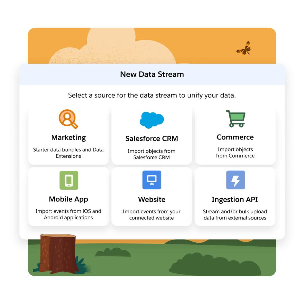 Table of data source icons.