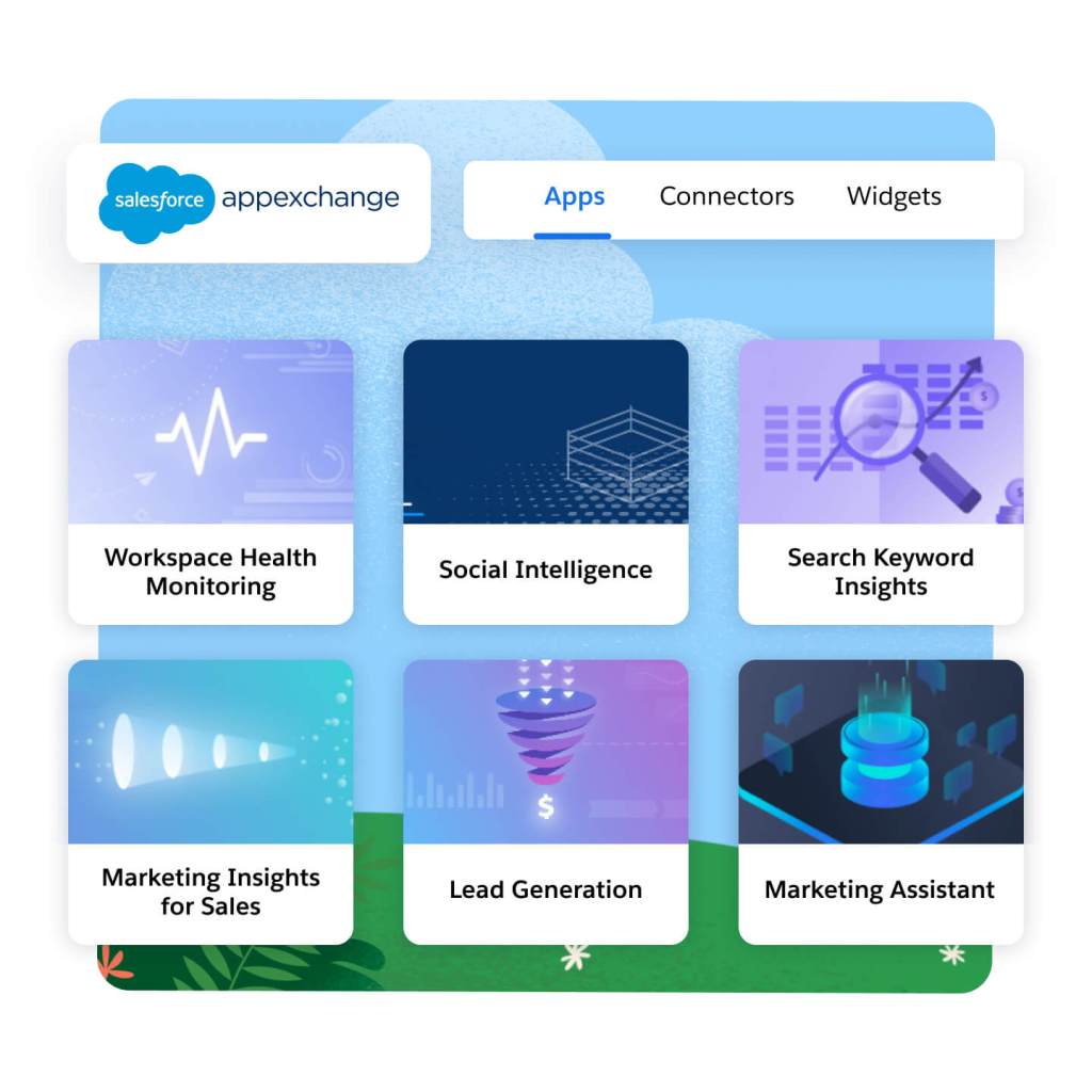 A colorful library of apps and widgets.