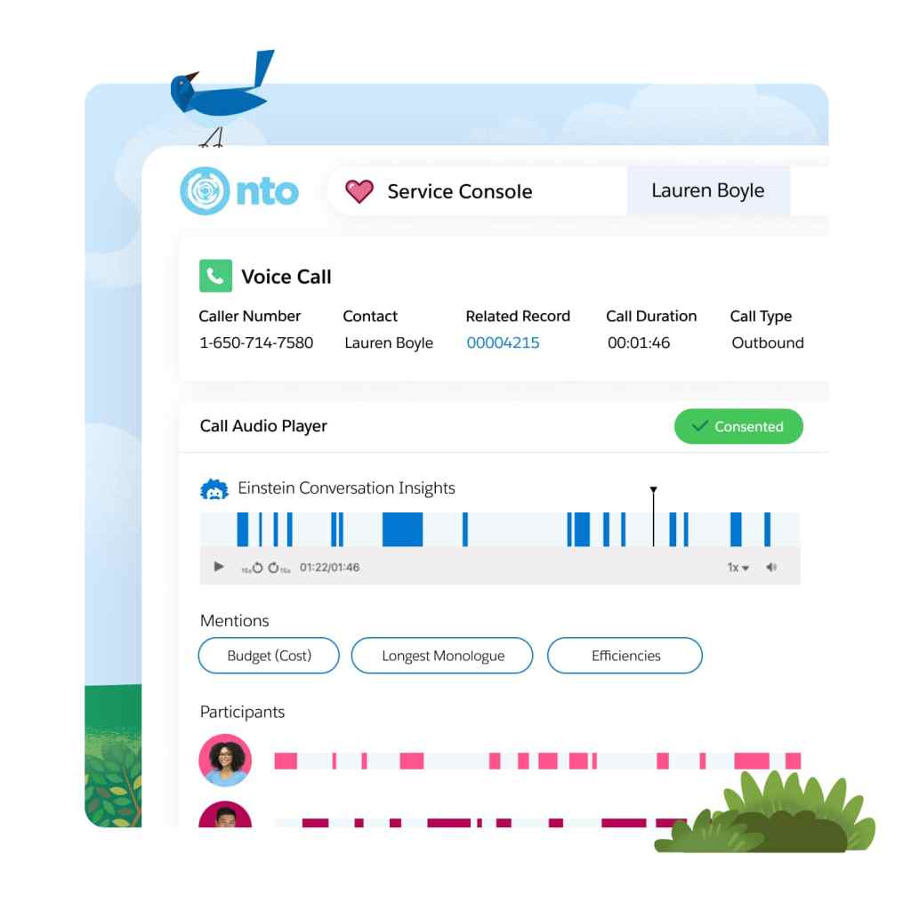 A window showing follow up items found in customer conversations from multiple channels