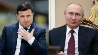 Icarana nanjye, ntabwo ndyana ndi umuntu usanzwe: Perezida wa Ukraine arasaba Putin ko baganira nta metero 30 ziri hagati yabo anasaba Isi ko yamufasha 