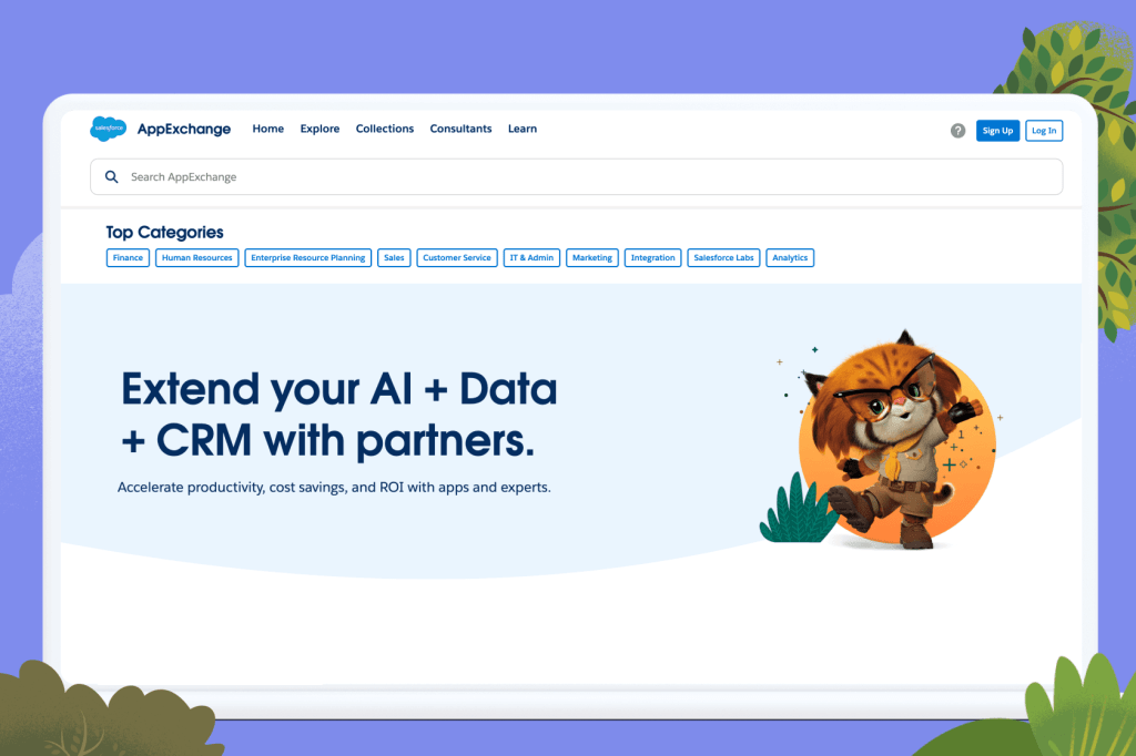 AppExchange dashboard
