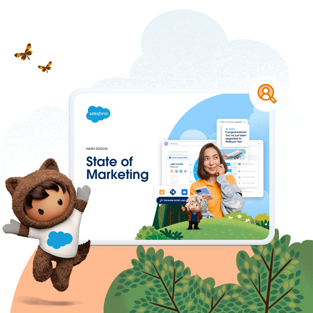 Image of astro dancing in front of the State of Marketing report