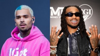 Rurageretse hagati ya Chris Brown na Quavo bapfa inkumi