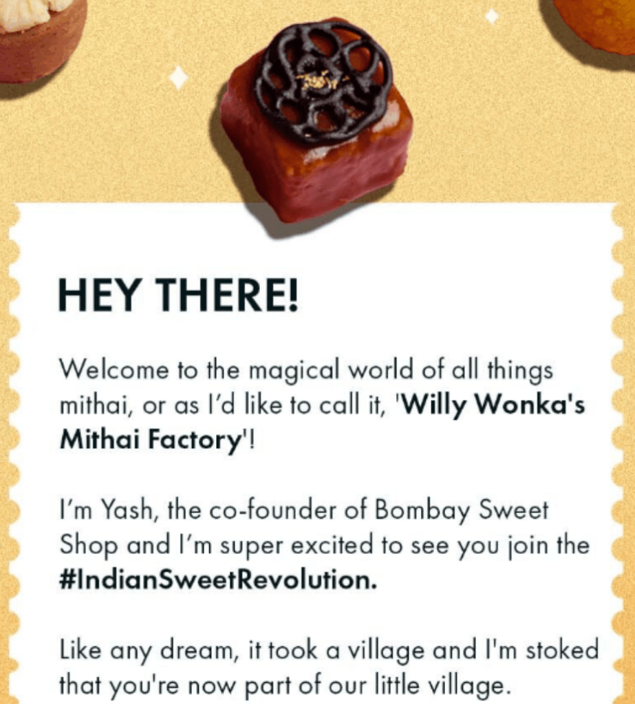 image of a promotional email