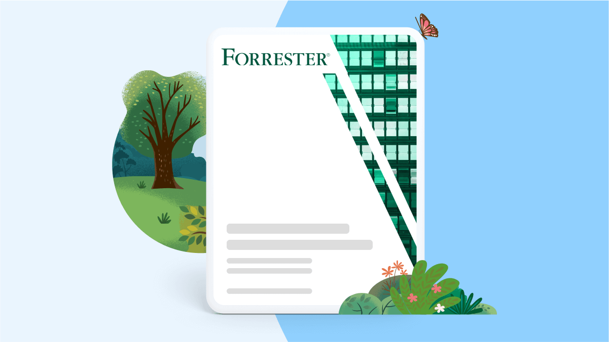 An image of the cover of the latest commissioned Forrester TEI study on a tablet.