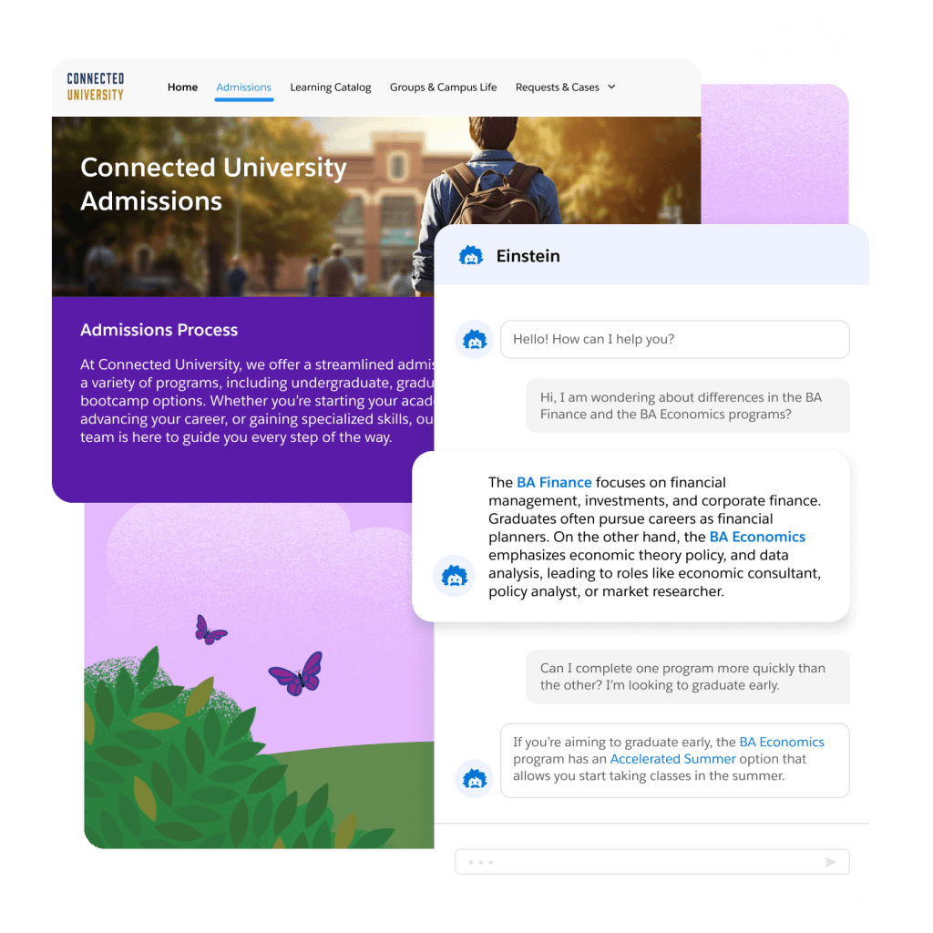 An applicant portal with one place for applicants to see outstanding tasks, connect with counselors and more.
