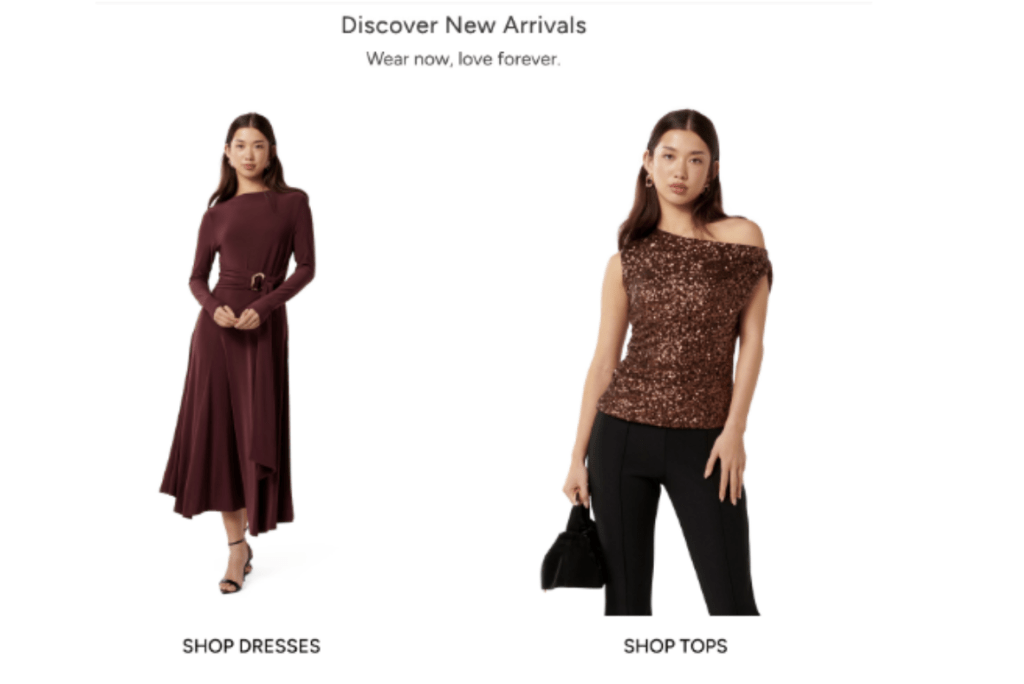 Image of women from a shopping website