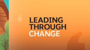 Leading Through Change