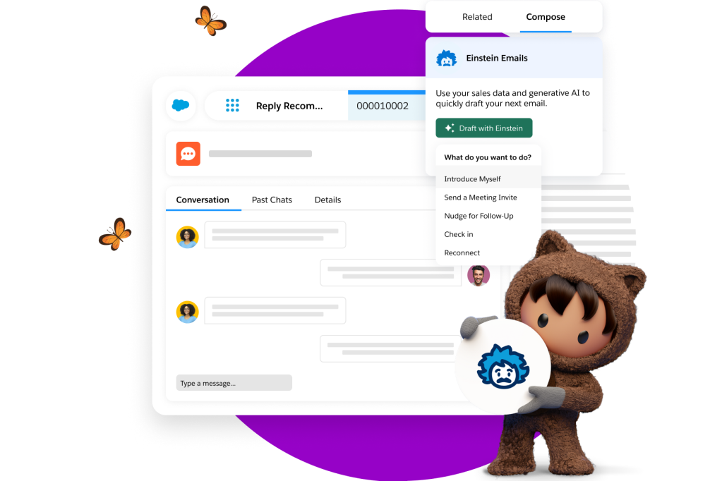 A dashboard to compose Einstein sales emails.