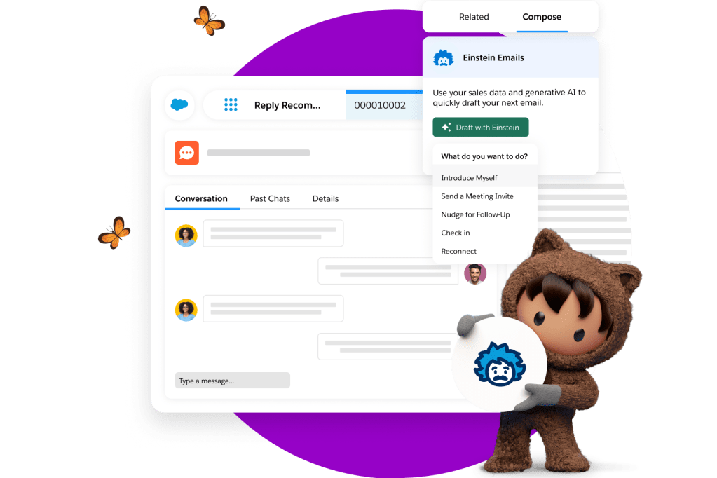 A dashboard to compose Einstein sales emails.
