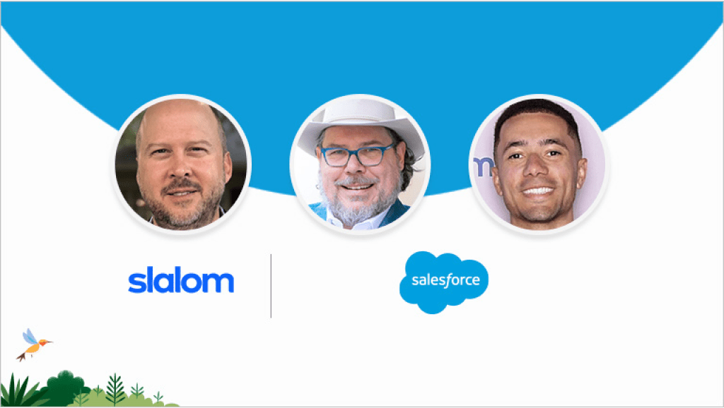 Dave Dixon, Director, Tableau Slalom, John Demby, Director, Solution Engineering and Danny Stapleton, Lead Solution Engineer - Salesforce