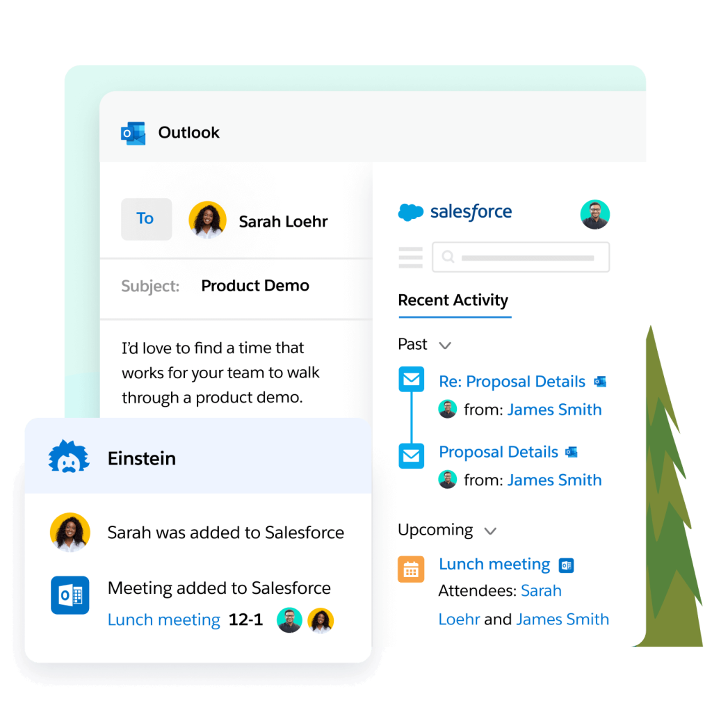 Einstein automatically capturing data and adding to CRM.