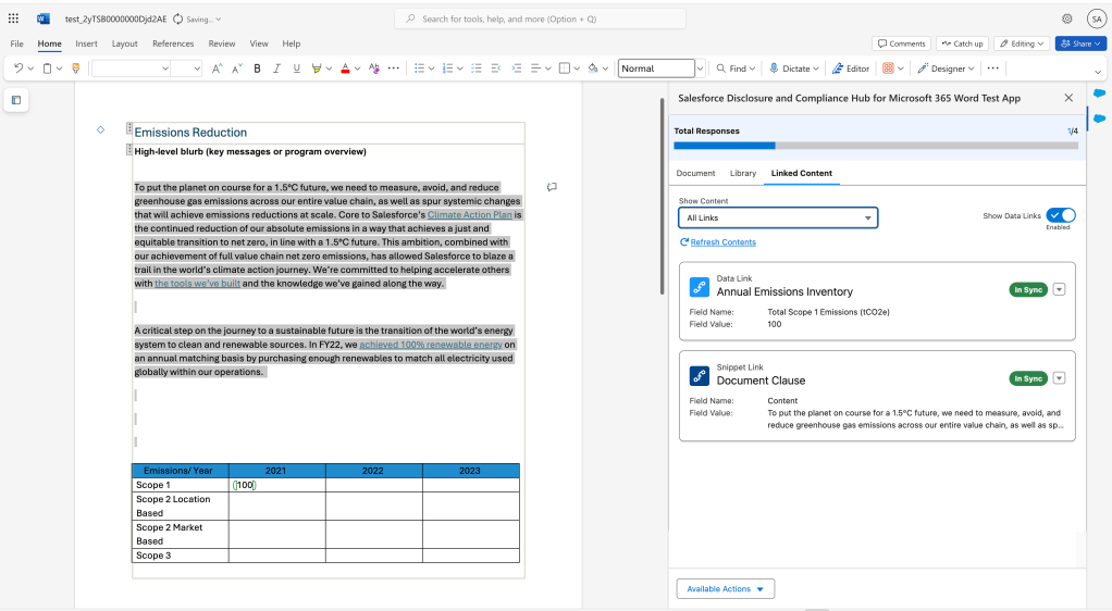 ESG reporting workflow