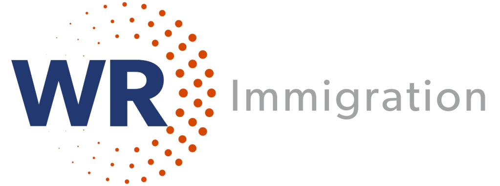 The WR Immigration logo. 